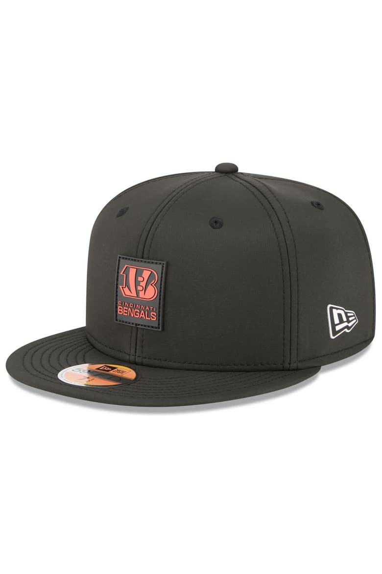 Men's New Era Black Cincinnati Bengals 2025 Sideline  59FIFTY Fitted Hat, Main, color, Black