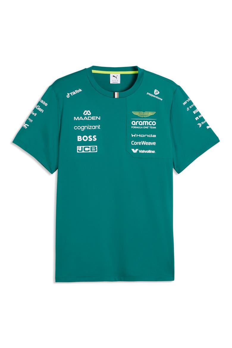 x AMF1 Replica Performance Graphic T-Shirt, Main, color, GREEN LUX