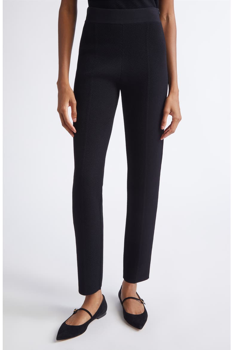 Venezia Knit Pants, Main, color, BLACK