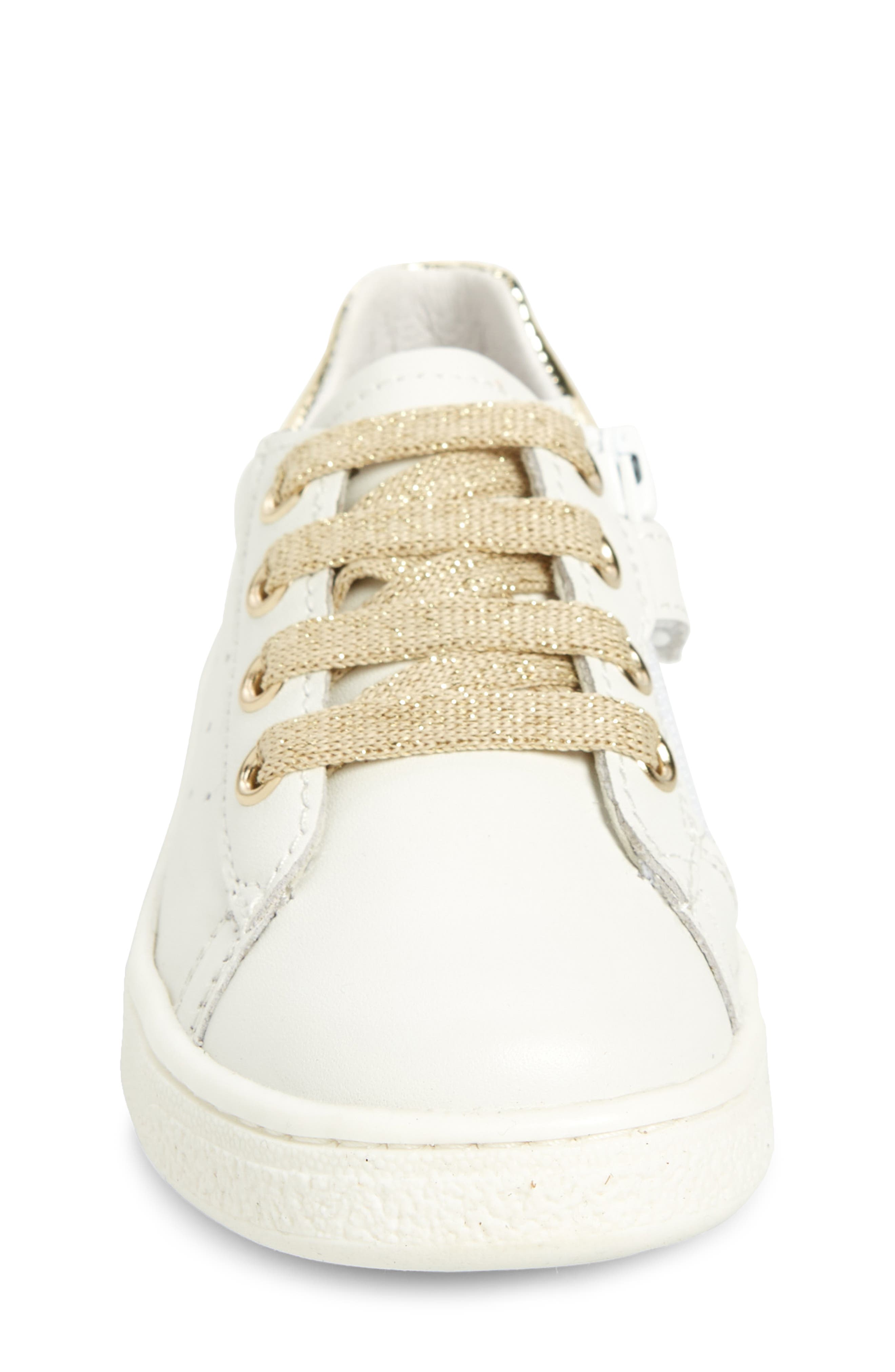 Naturino Hasselt Zip Sneaker, Alternate, color, White-Platinum