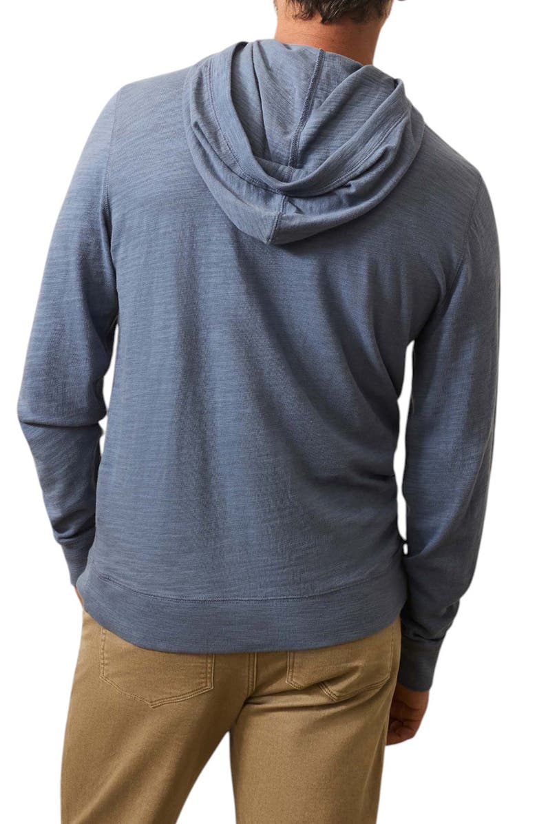 Faherty Sunwashed Slub Organic Cotton Graphic Hoodie, Alternate, color, Dusk