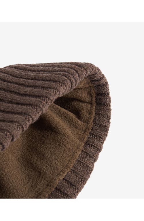 Barbour Carlton Wool Blend Beanie In Brown