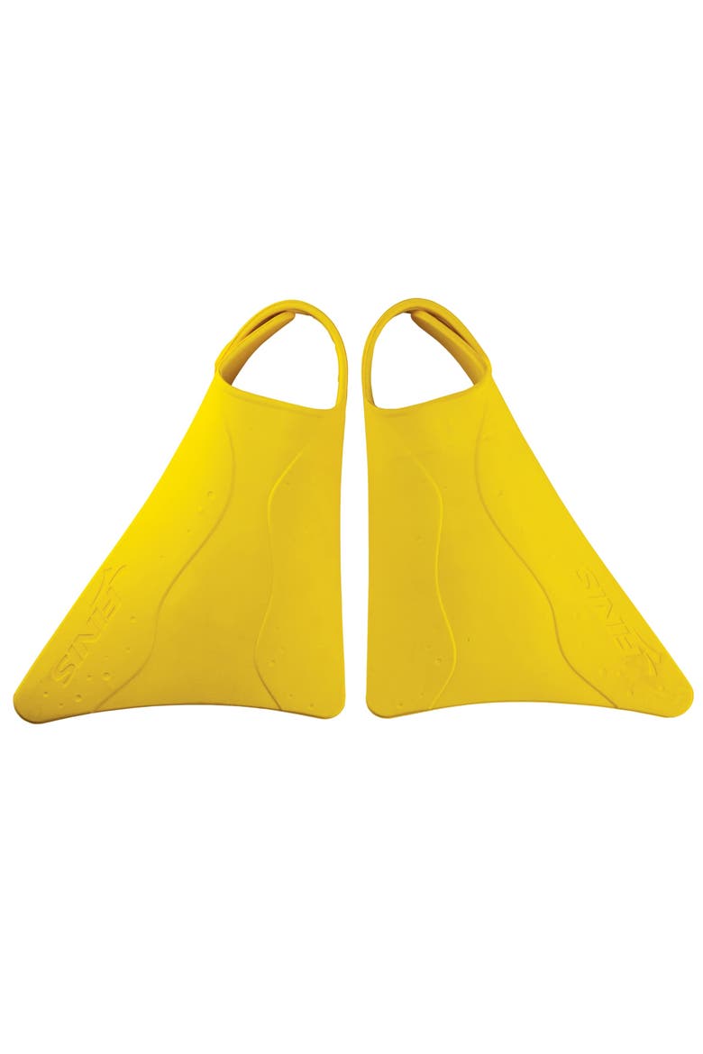 Fishtail 2 Swim Fins for Toddlers and Kids Builds Water Confidence Soft Rubber Fit Float Assist, Main, color, Yellow