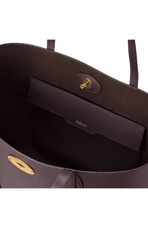 Mulberry Bayswater Small Bordeaux Tote Bag With Postmans Lock Closure In Leather Woman In Burgundy