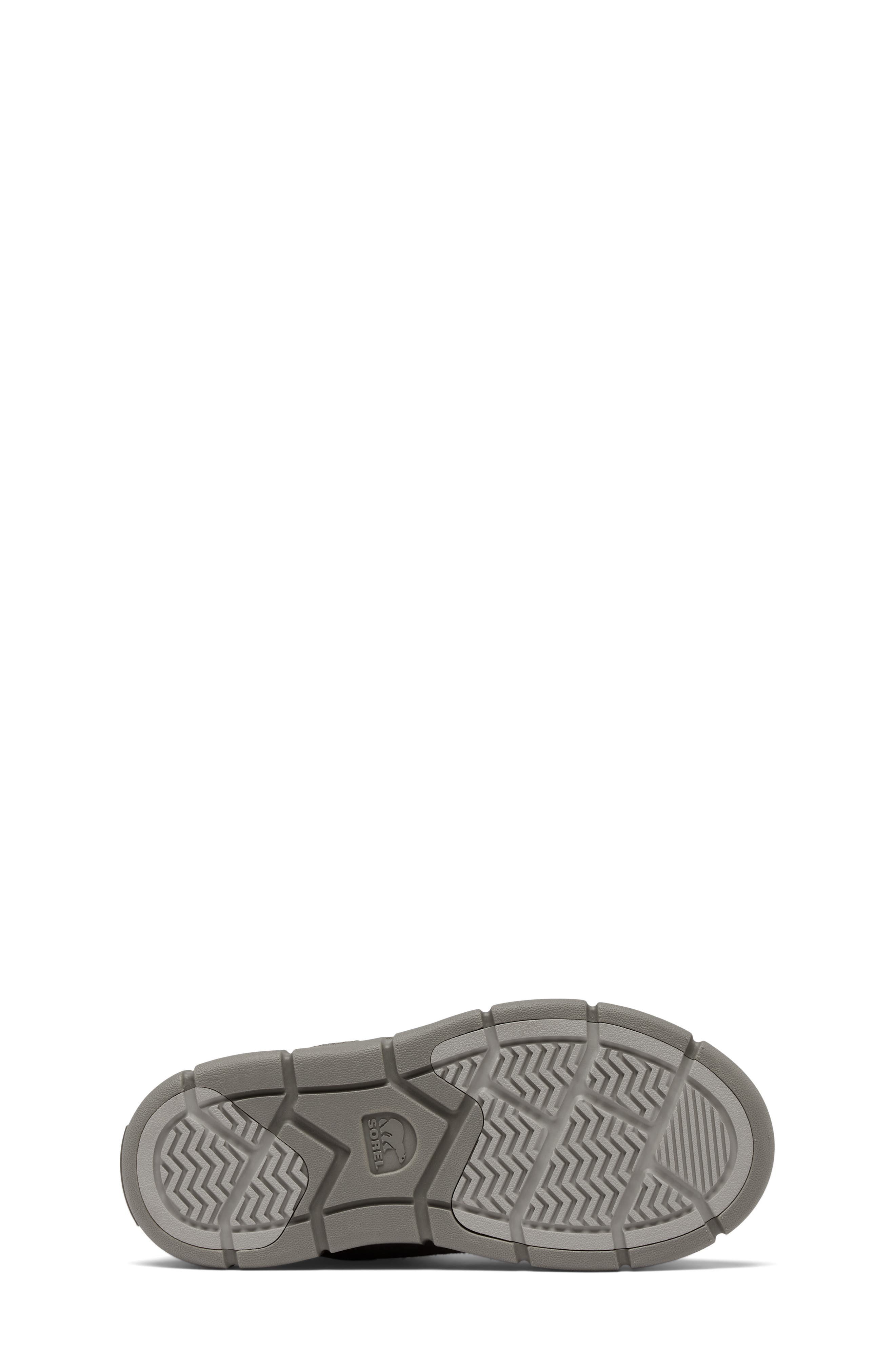 SOREL Kids' Explorer III Faux Fur Waterproof Slip-On Boot, Alternate, color, Chrome Grey/ Quarry