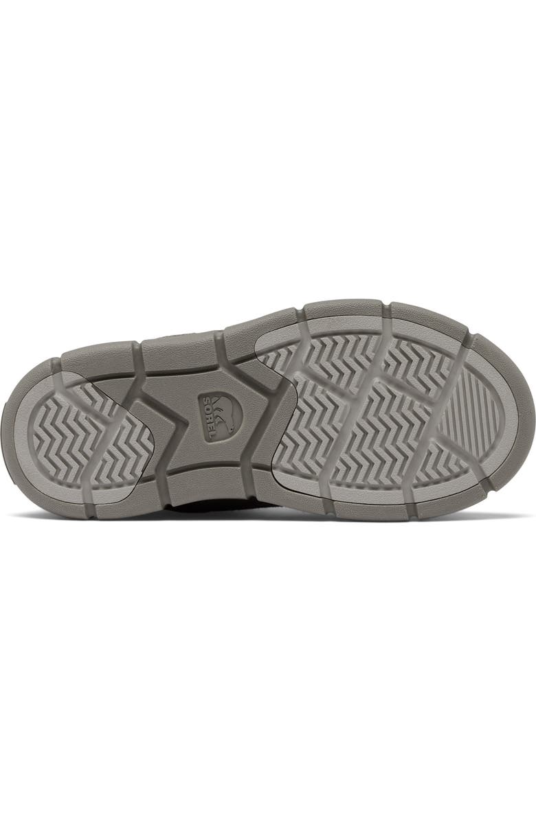 SOREL Kids' Explorer III Faux Fur Waterproof Slip-On Boot, Alternate, color, Chrome Grey/ Quarry