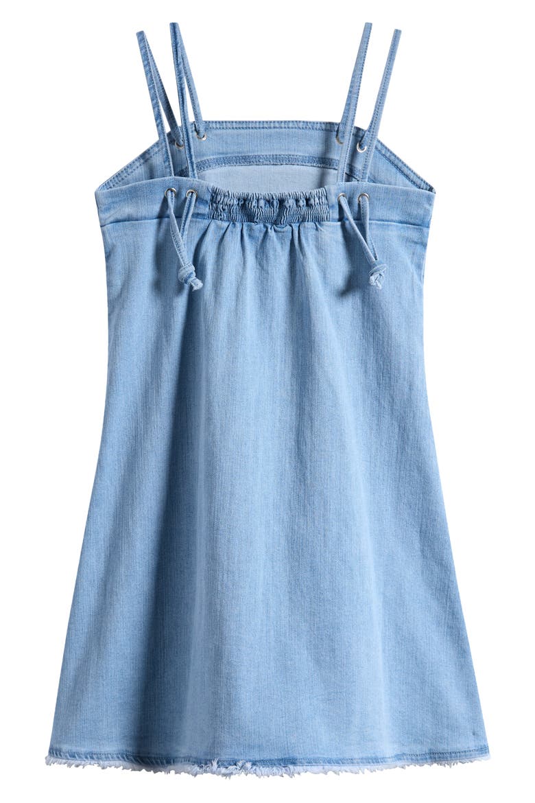 Kids' Denim Fit & Flare Dress, Alternate, color, INDIGO