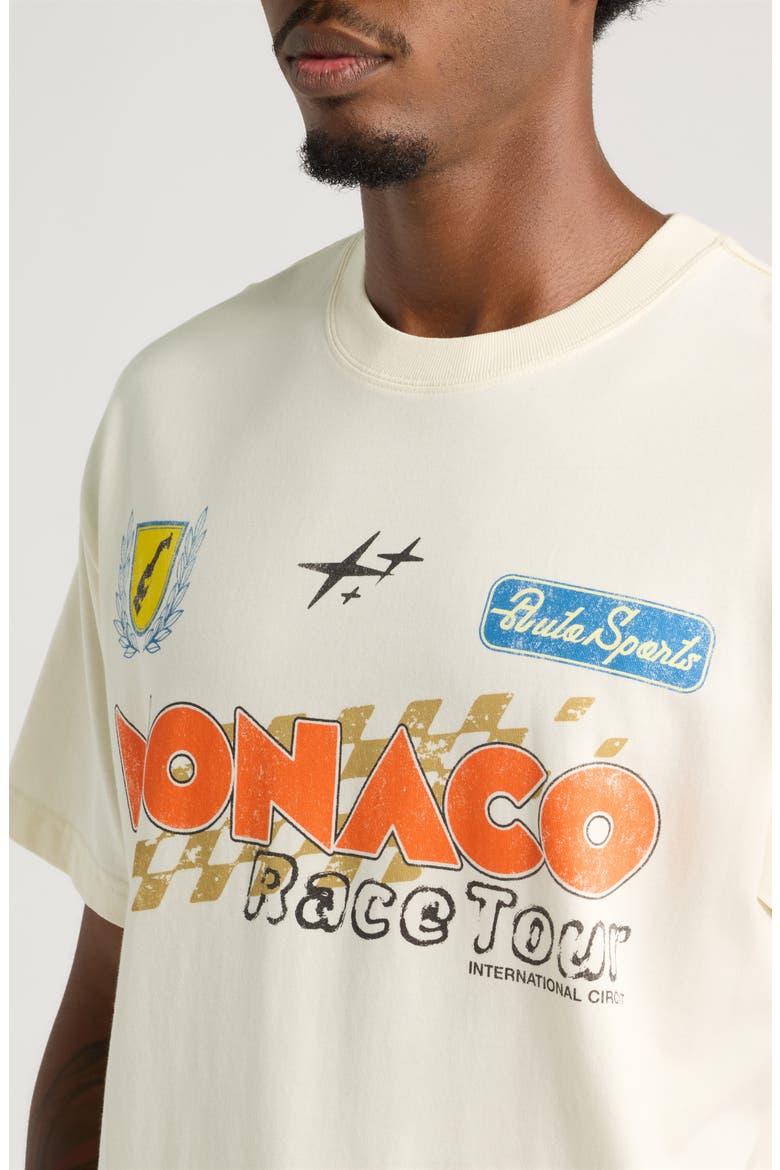 NL Monaco Race Tour Graphic T-Shirt, Alternate, color, CREAM