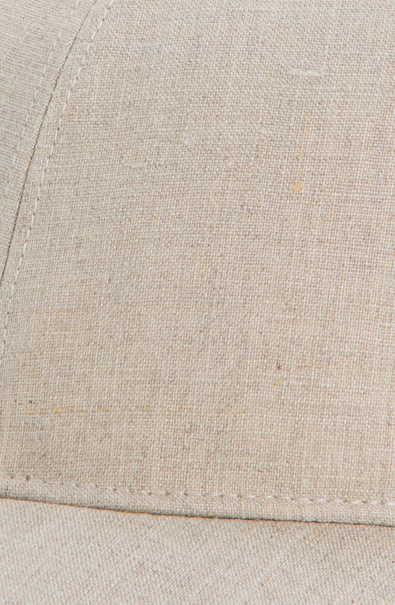 Nordstrom Linen Baseball Cap, Alternate, color, Oatmeal