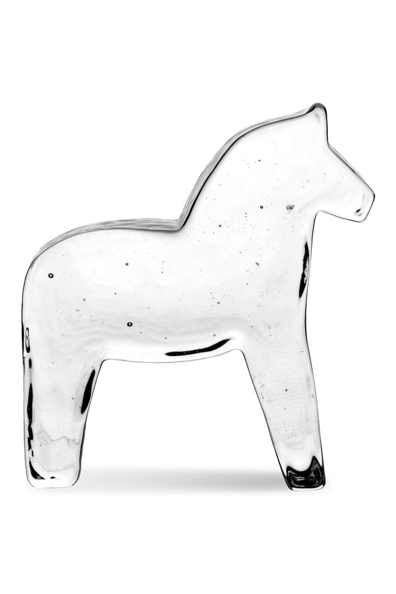Medium Clear Horse Figurine, Main, color, CLEAR