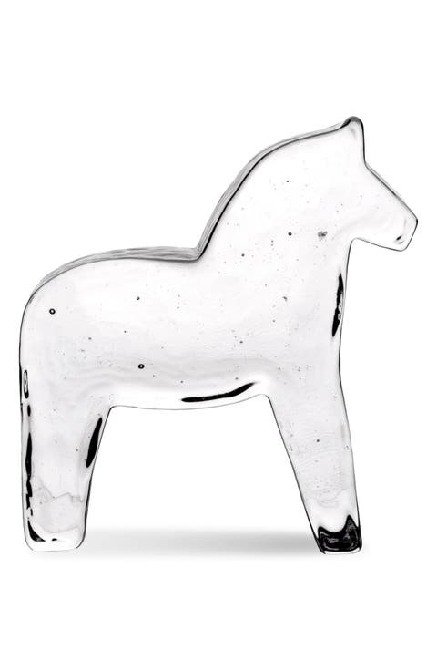 Medium Clear Horse Figurine