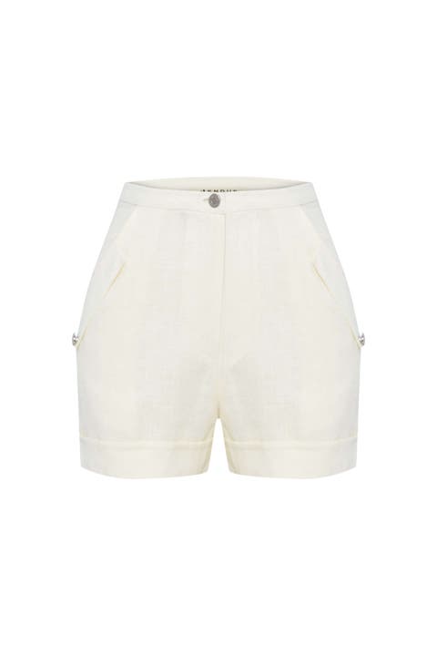 Amara Denim Linen Shorts