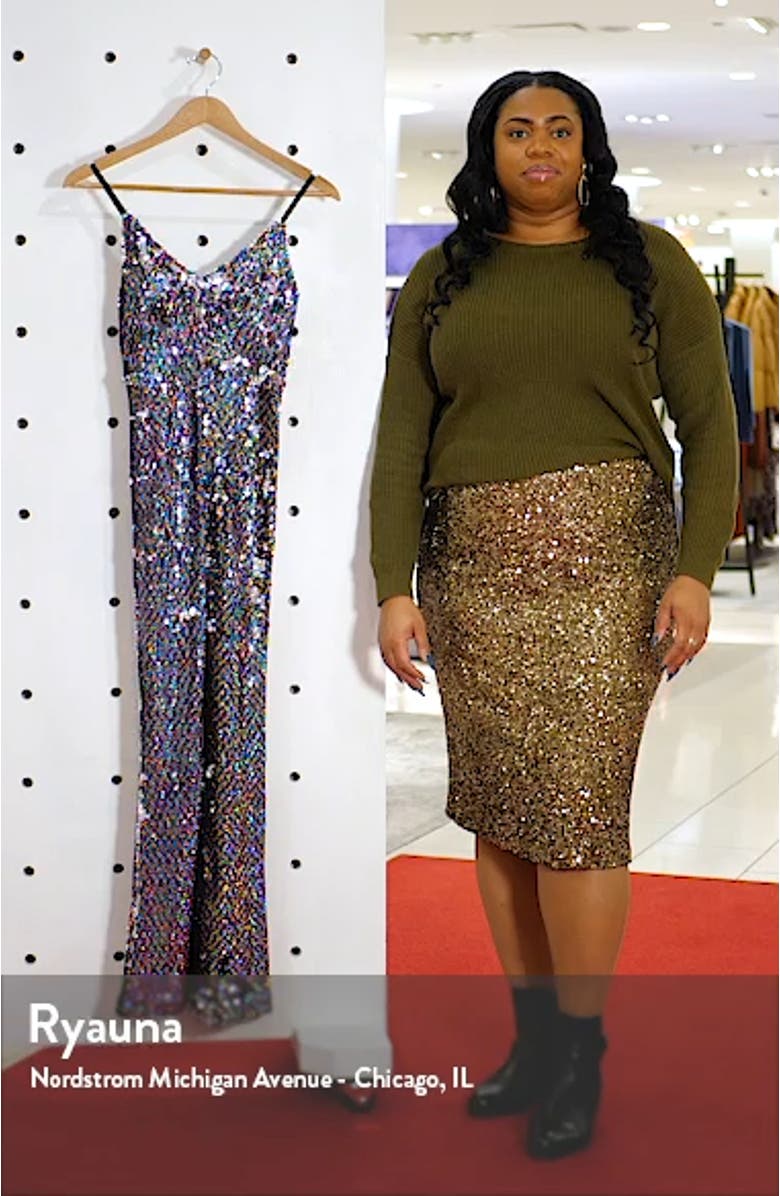 Rainbow Sequin Jumpsuit, sales video thumbnail