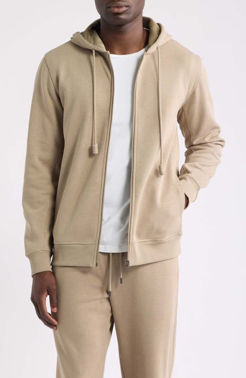 Velour Lined Full Zip Hoodie