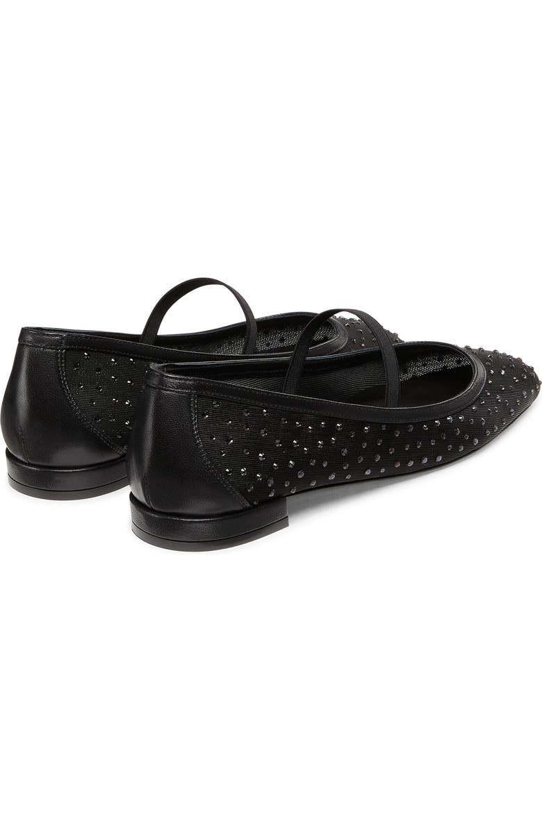 Stuart Weitzman Arabella Mary Jane Ballet Flat, Alternate, color, Black