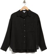 James Perse Linen Button-Up Shirt