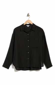 James Perse Linen Button-Up Shirt