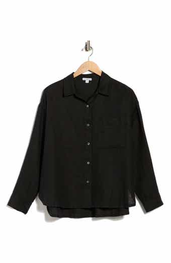 James Perse Linen Button-Up Shirt