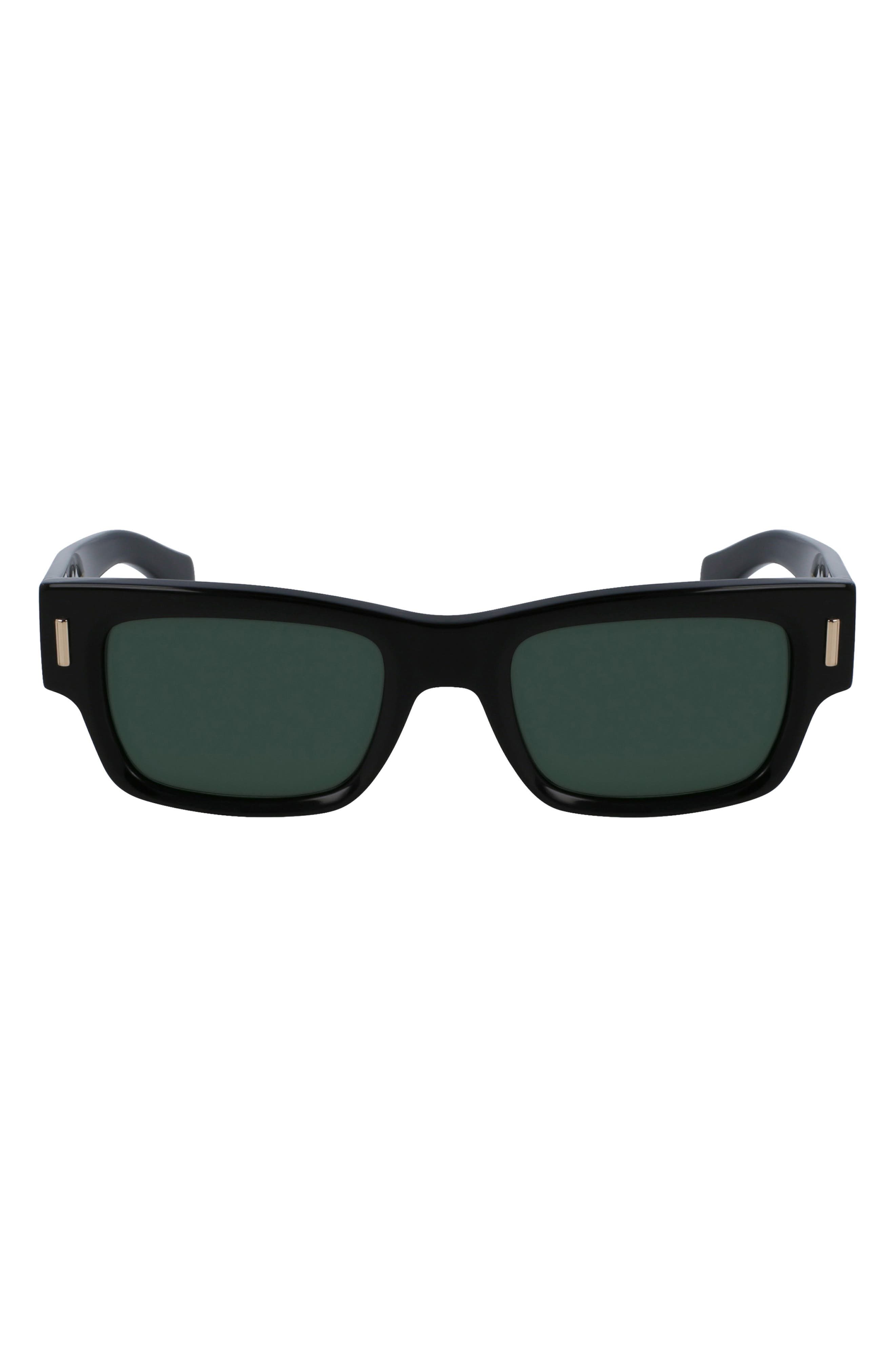 FERRAGAMO Rivets 53mm Rectangular Sunglasses