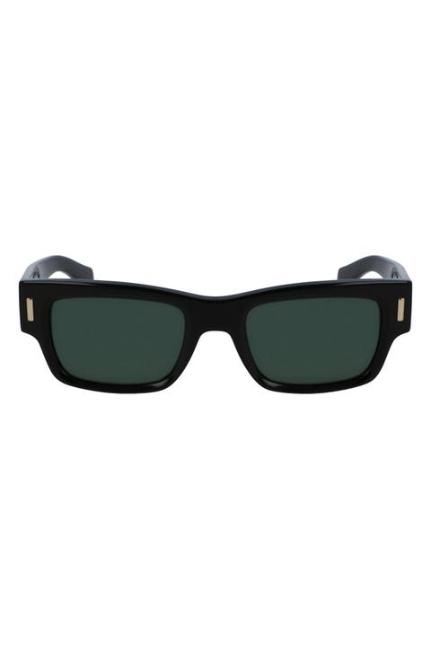 Rivets 53mm Rectangular Sunglasses
