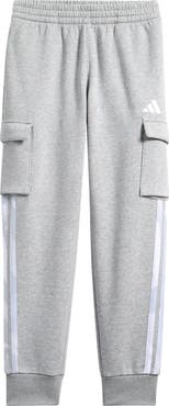 adidas Kids' 3-Stripes Camo Halftone Fleece Cargo Pants