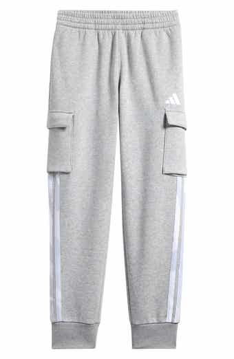 adidas Kids' 3-Stripes Camo Halftone Fleece Cargo Pants