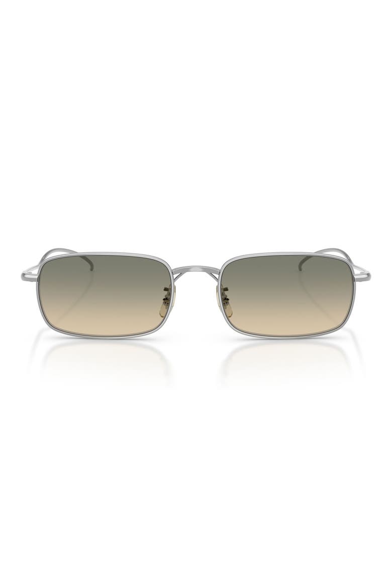 TK-14 53mm Rectangular Sunglasses, Main, color, SILVER / ENOKI GRADIENT