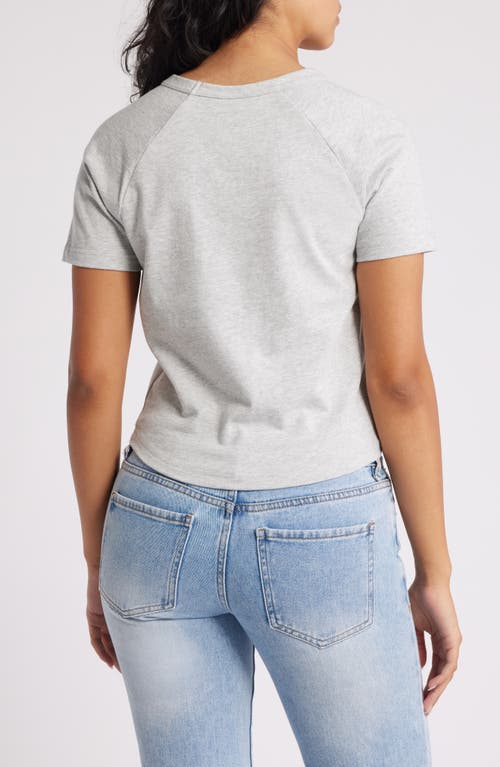 PACSUN PACSUN LOGO RAGLAN SHORT SLEEVE COTTON T-SHIRT