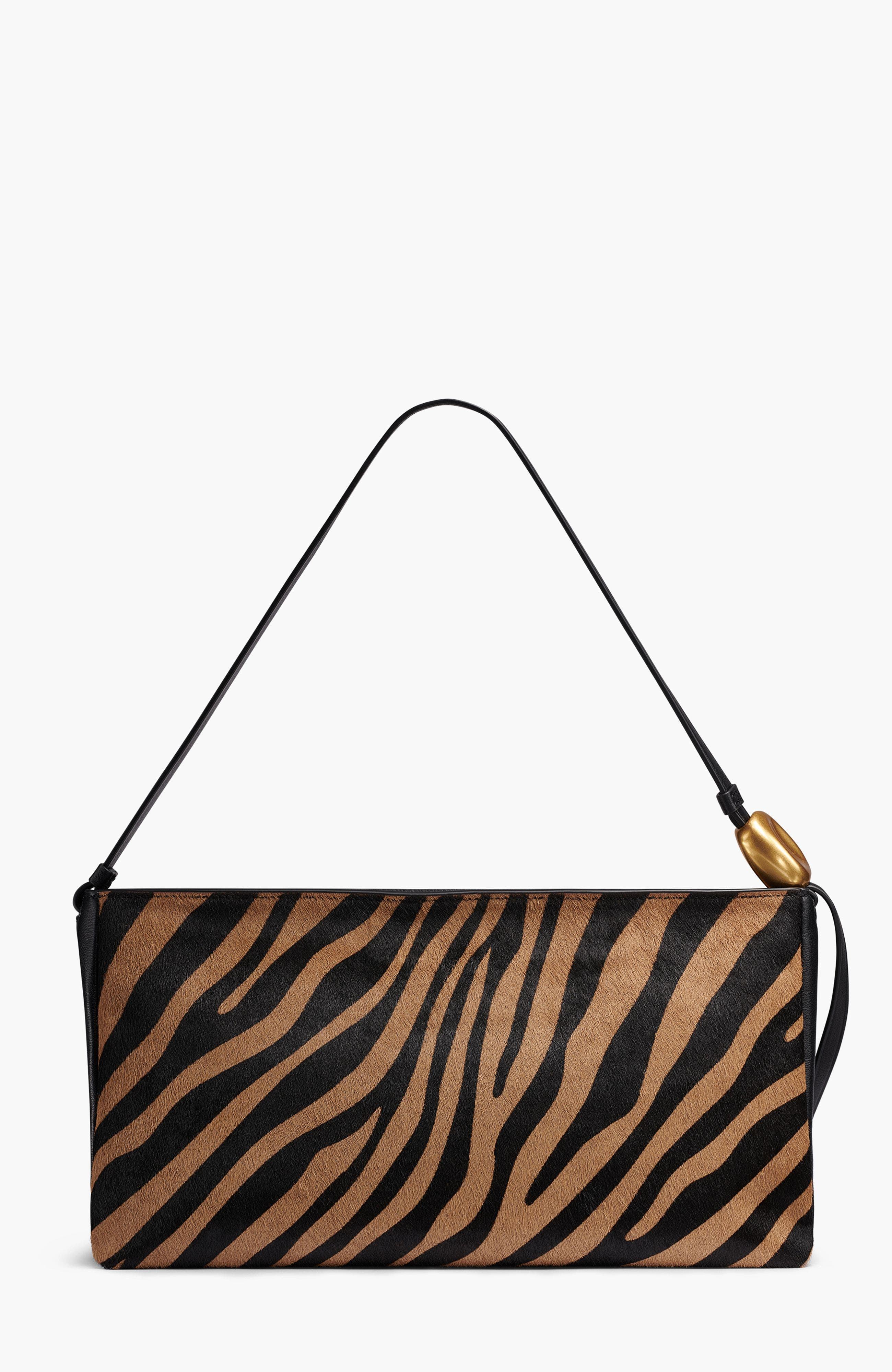 Velvet Large Shoulder Bag, Alternate, color, Black