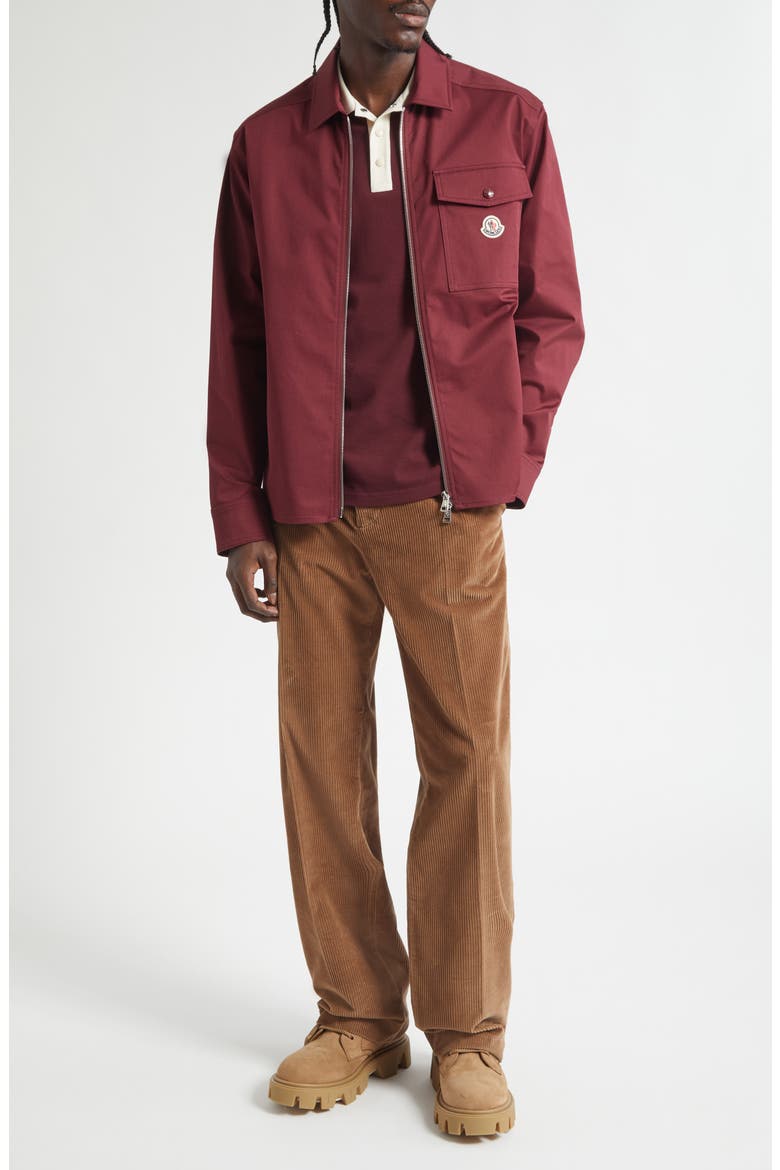 Stretch Cotton Zip Shirt, Alternate, color, PORT ROYALE