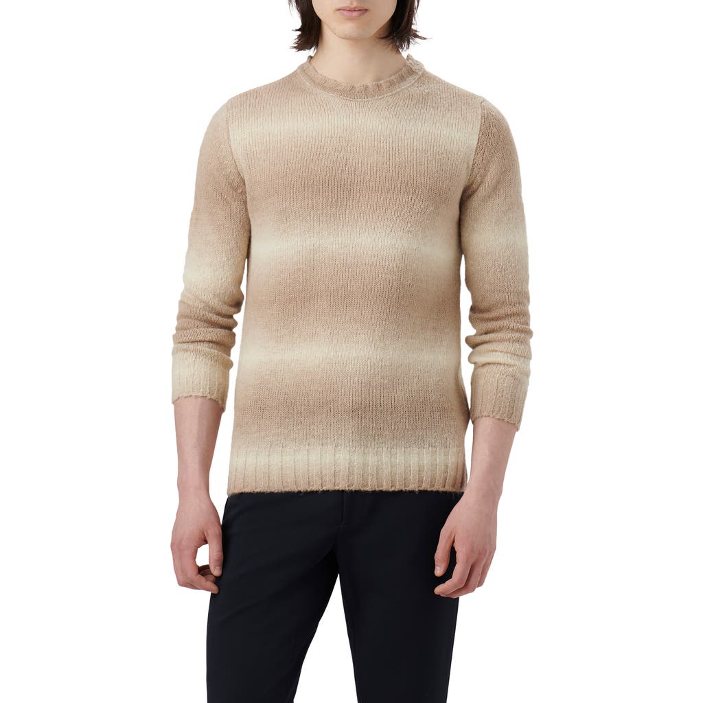 Bugatchi Gradient Stripe Sweater In Brown