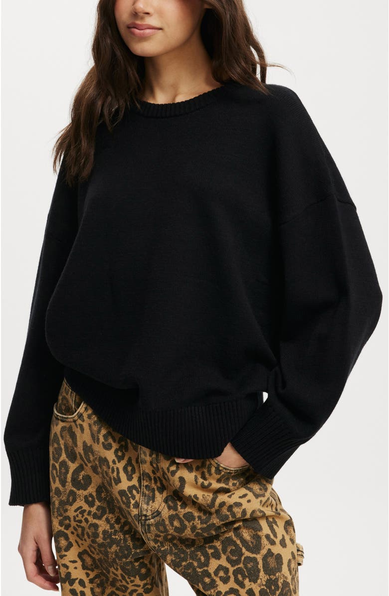 Cotton On Luxe Crew Sweater, Main, color, 