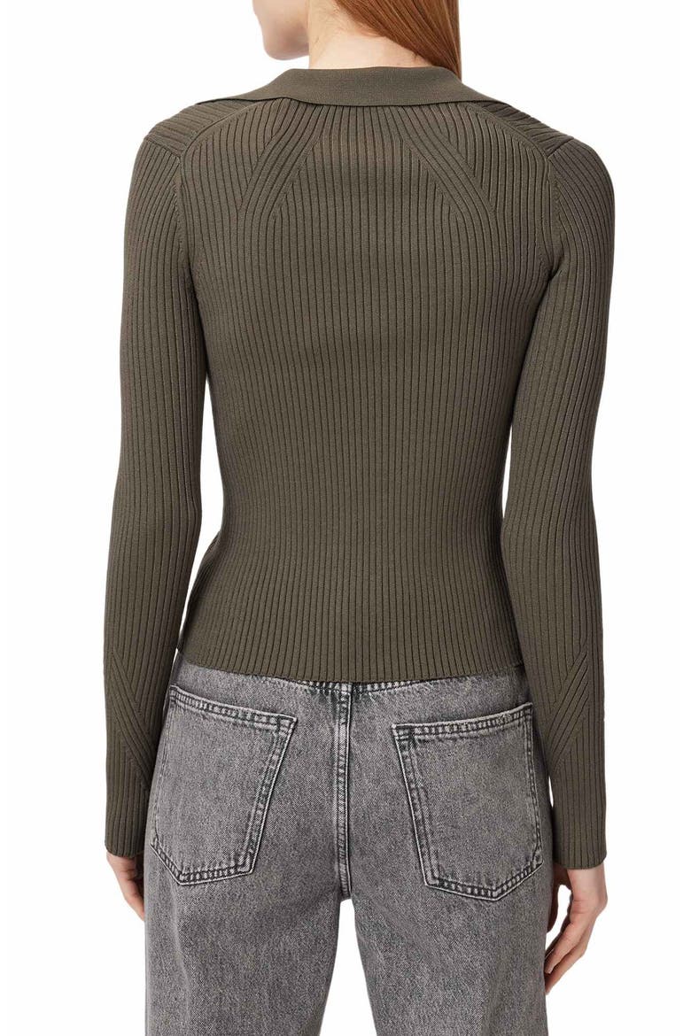 Cruz Ribbed Cardigan, Alternate, color, FOREST GREEN