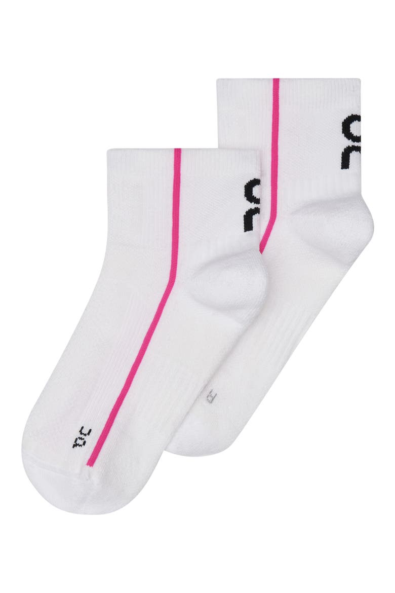 Court Mid Socks, Alternate, color, WHITE/ PINK