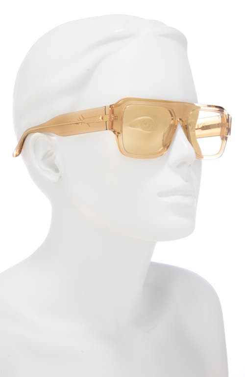 Dezi Miami 56mm Flat Top Sunglasses In Dirty Blonde/beige
