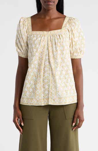 MAX STUDIO Puff Sleeve Top