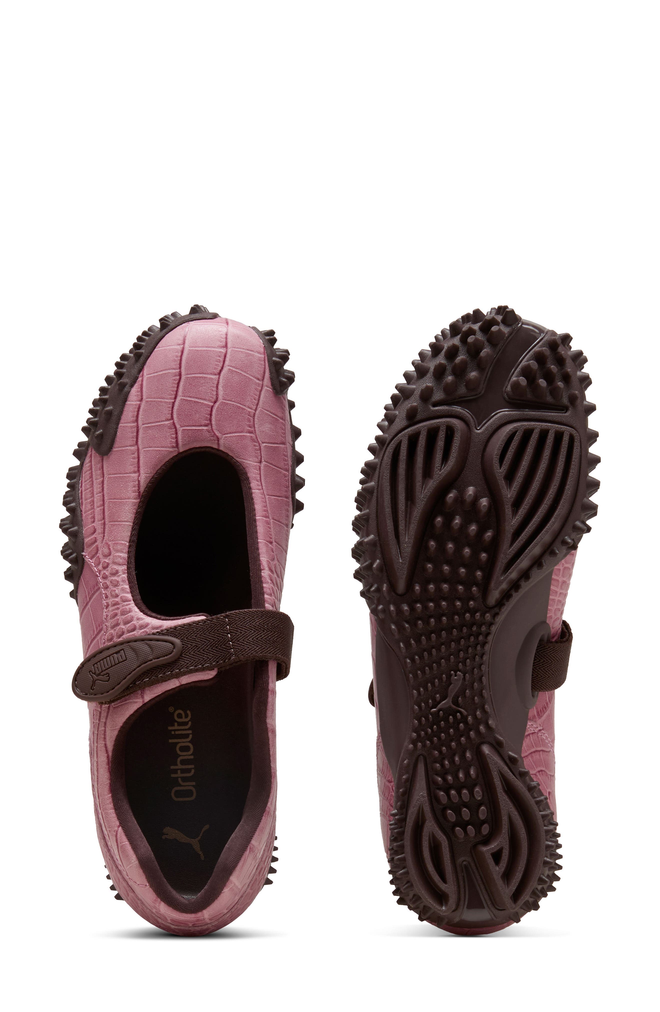 Mostro Fey Croc Sneaker, Alternate, color, POISED PINK/ CHOCOLATE BROWN
