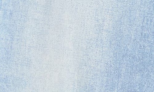Ecru Jean Printed French Terry Wide Leg Pants In Light Wash