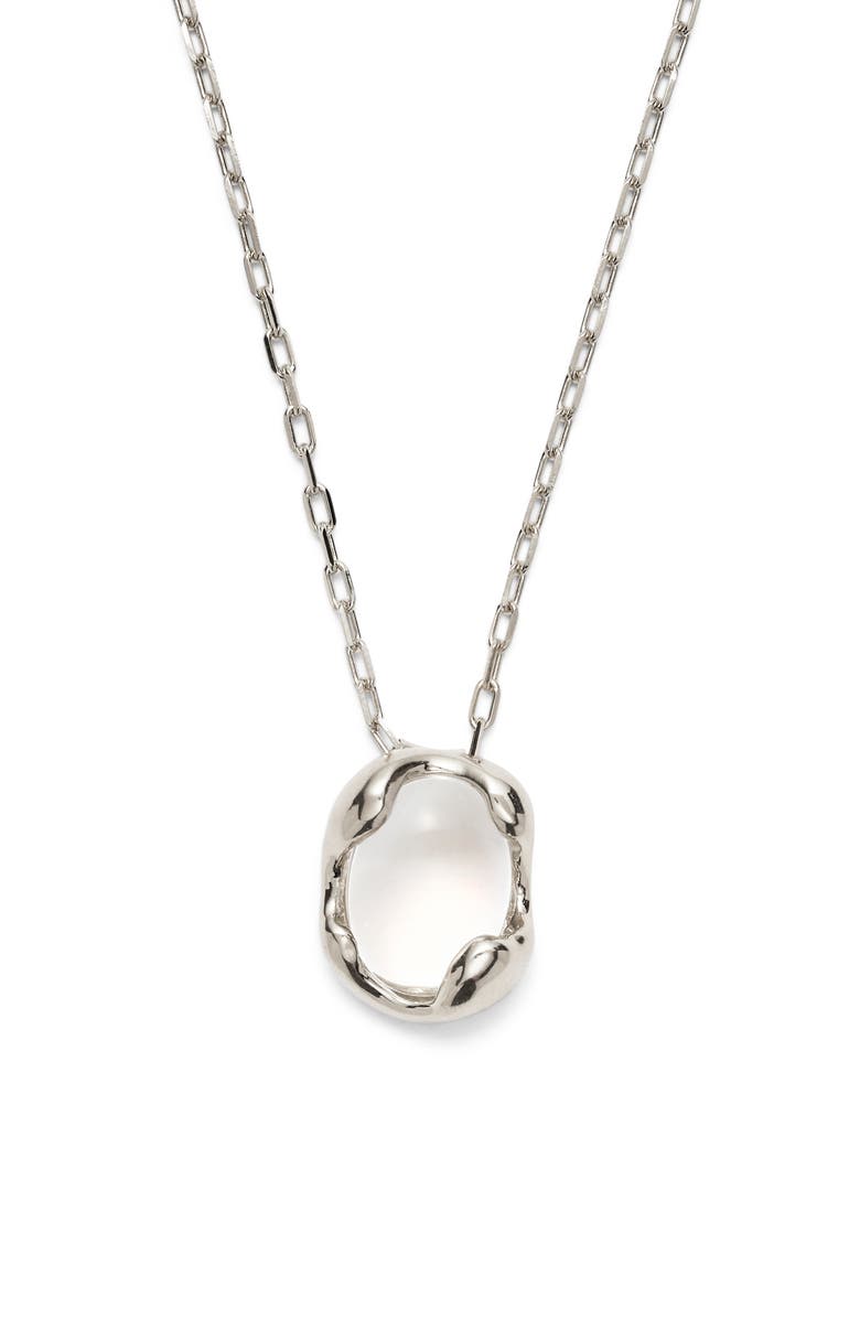 Lady Grey Eos Pendant Necklace, Main, color, Silver