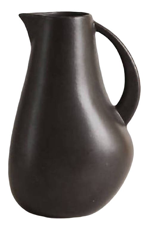 Gharyan Stoneware Pitcher Kuduo in Black  product