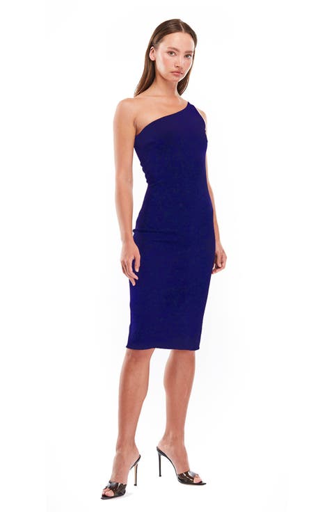 Lauren one shoulder midi dress