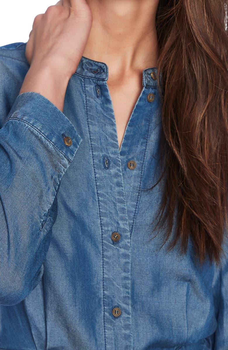 Court & Rowe Long Sleeve Denim Midi Shirtdress, Alternate, color,