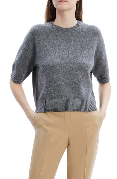 Theory 100% Cashmere Charcoal Sweater, 2024 Women’s Petite