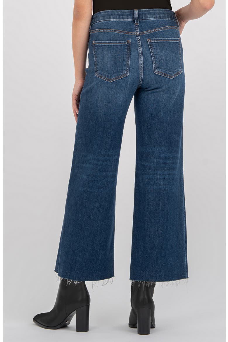 Meg High Waist Raw Hem Wide Leg Jeans, Alternate, color, INEXHAUSTIBLE