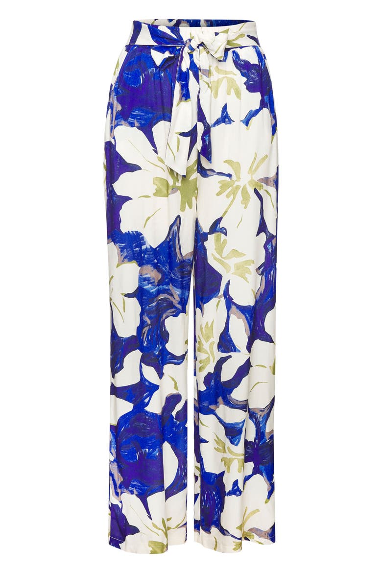 Patterned Pants, Alternate, color, Blue & Green