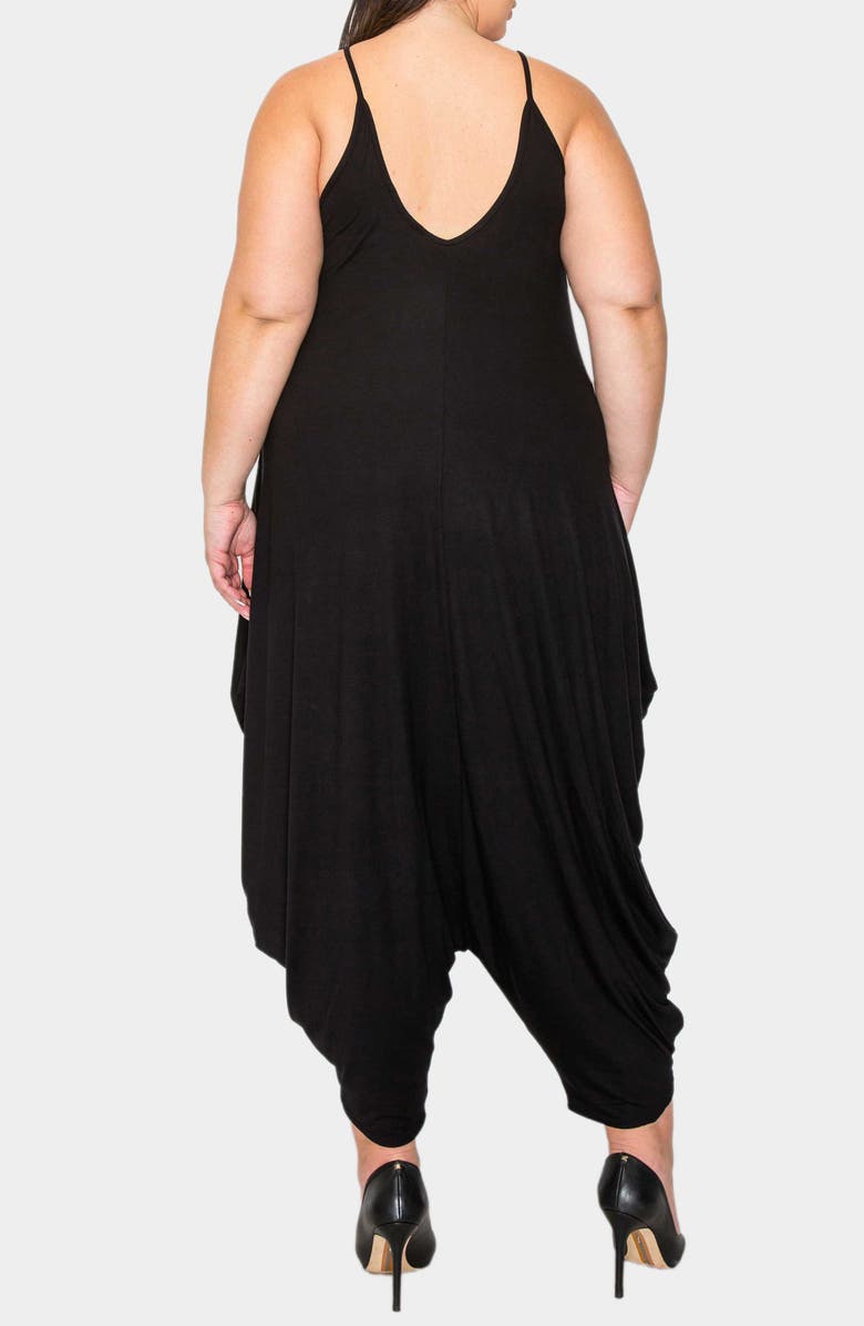 L I V D Quinn Pocket Balloon Leg Jumpsuit, Alternate, color, Black