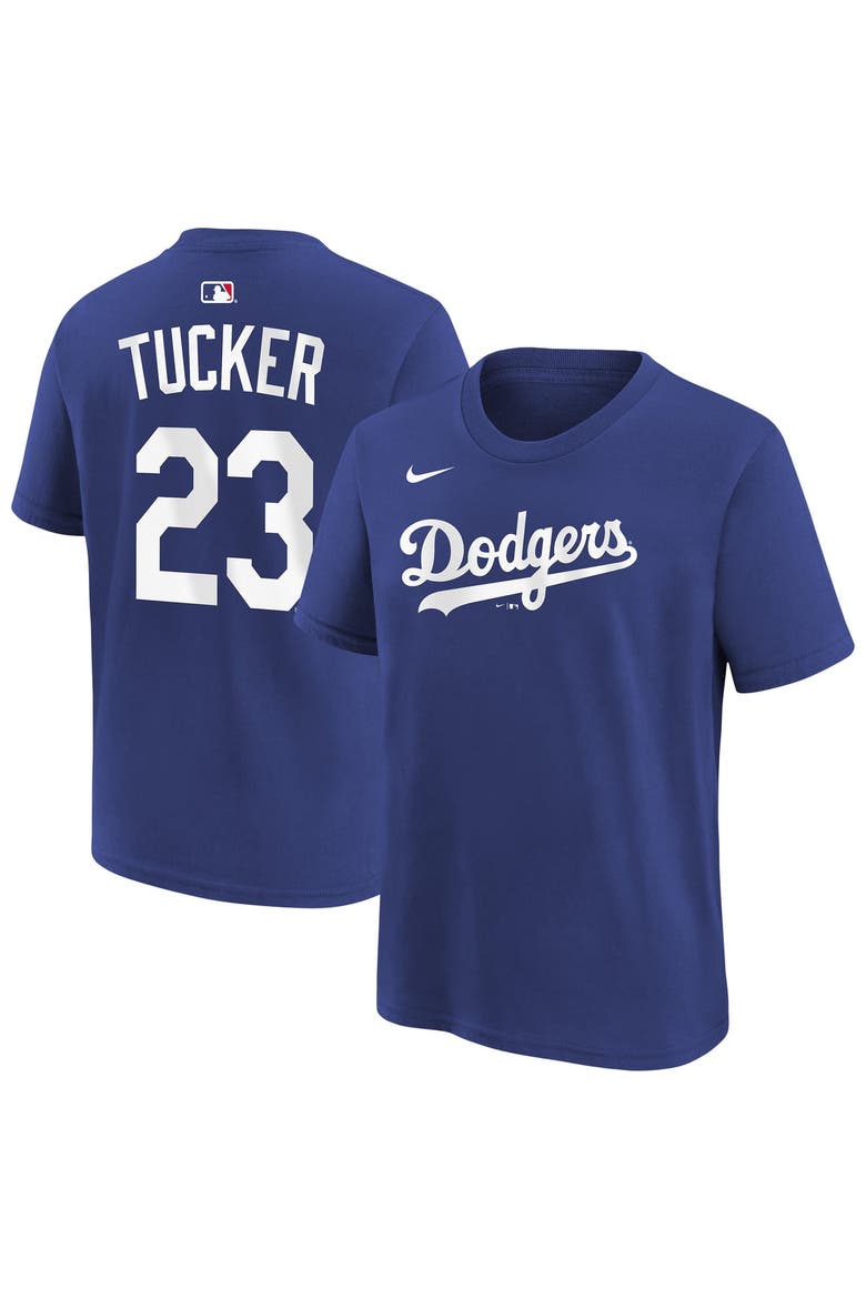 Youth Nike Kyle Tucker Royal Los Angeles Dodgers Name & Number T-Shirt, Main, color, Royal