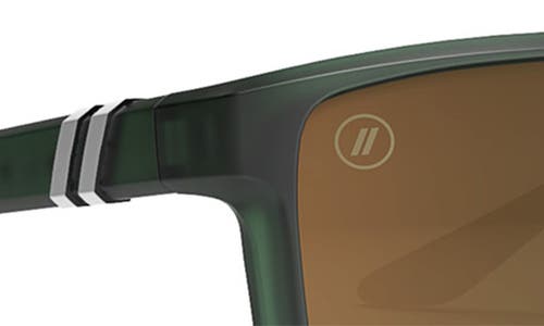 Blenders Eyewear 57mm Mesa Polarized Square Sunglasses In Green