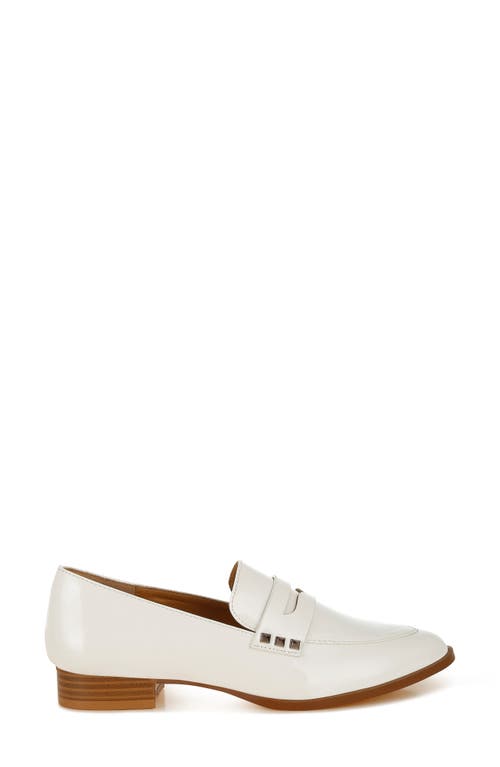 Rag & Co Noshiya Penny Loafer In White