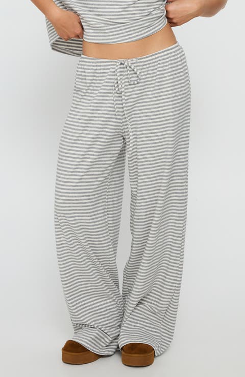 Tobie One-Shoulder Top & Pants Sleep Set